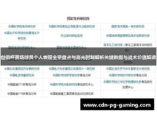 世俱杯赛场球员个人表现全景盘点与高光时刻解析关键数据与战术价值解读